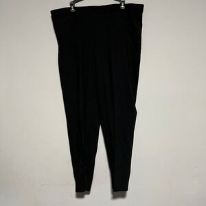 Alfred Dunner Women's Black Straight Leg Pants Size 16 Slacks Elastic Waistband